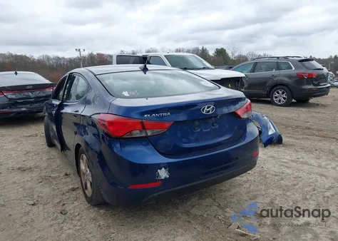 2016 Hyundai Elantra Value Edition from USA, damaged, VIN 5NPDH4AE6GH683492